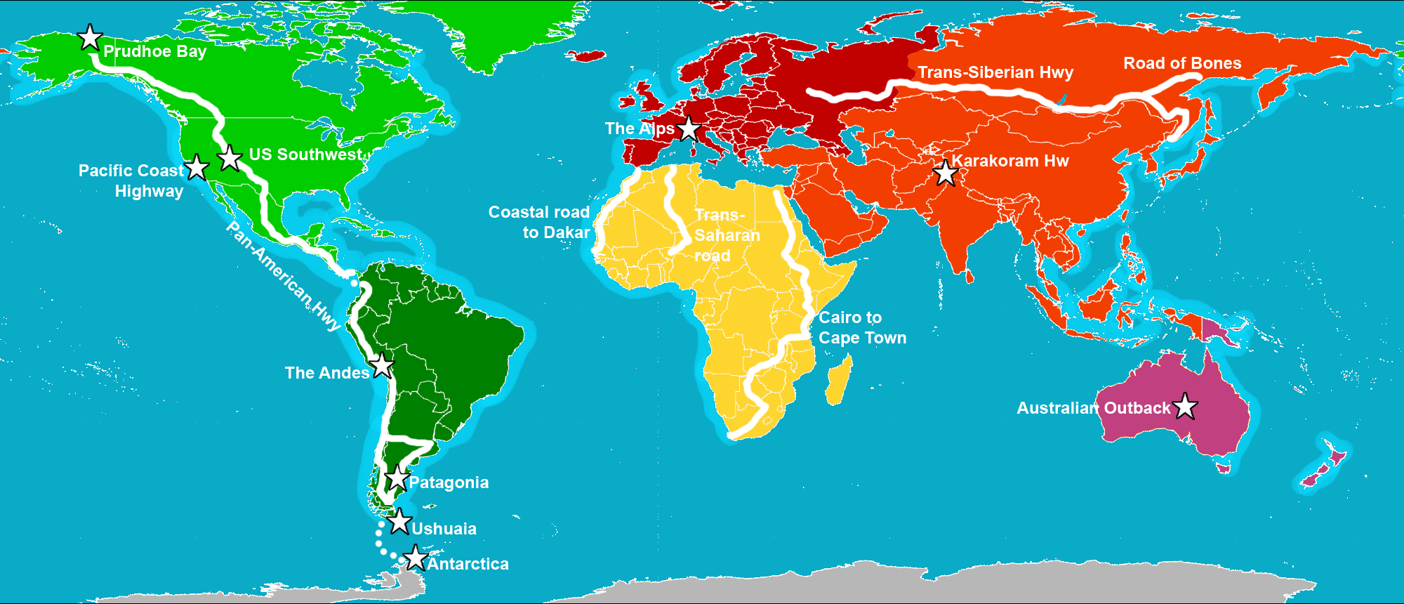 world tour road map